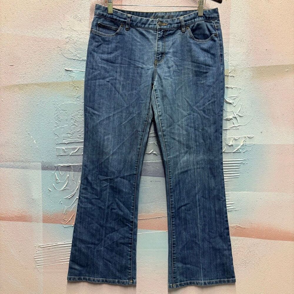 Michael Kors 10 Denim Bootcut Jeans Preppy Boho Chic Quiet Luxury Casual Retro